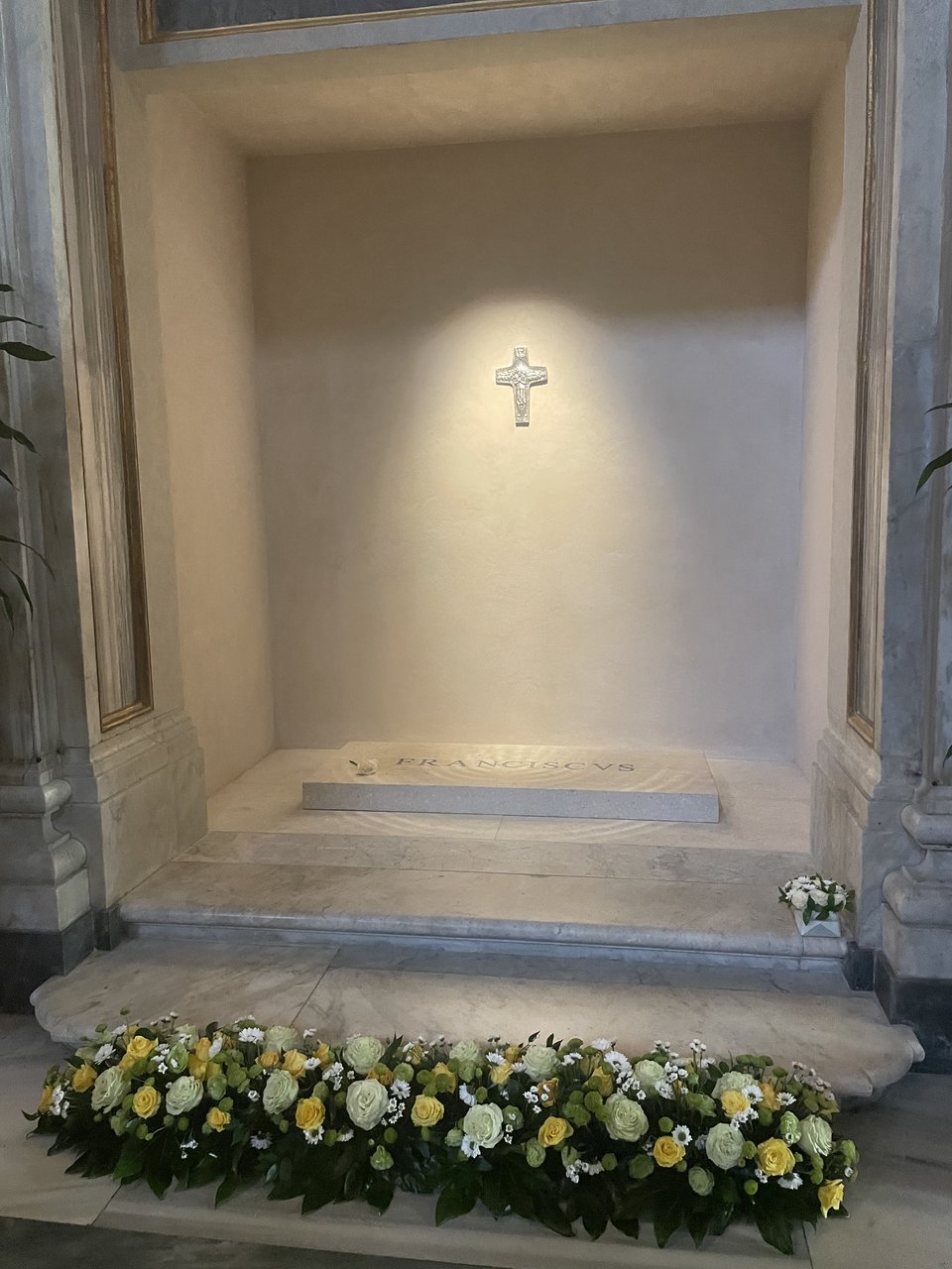 The tomb of Pope Francis in the church of Santa Maria Maggiore