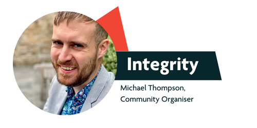 Integrity Michael Thompson, Community Organiser