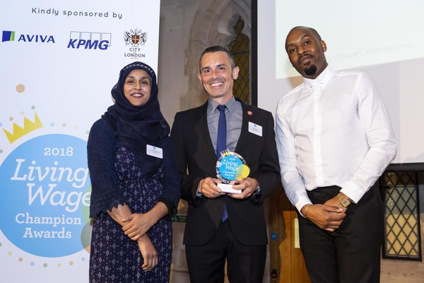 Citizens UK Chair Kaneez Shaid at the Living Wage Week Awards