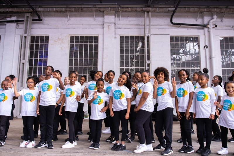 St Antony&#x27;s Choir, Newham, campaigning for the real Living Wage at Living Wage Week 2021