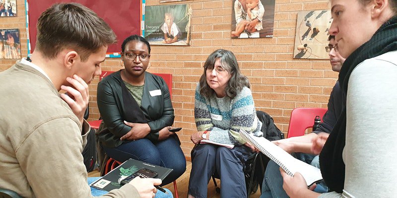 Nottingham group break down group discussion