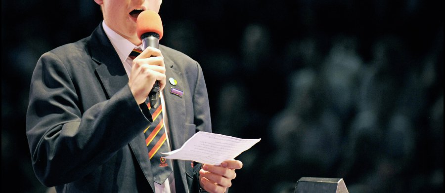 Dylan, St. Paul's Academy speaks to Sadiq Khan and 6000 Londoners