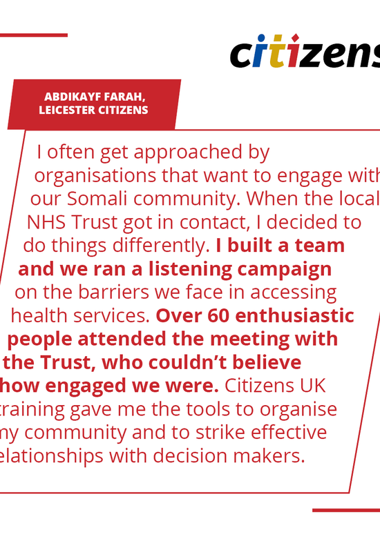Abdikayf Farah, Leicester & Leicestershire Citizens, training quote