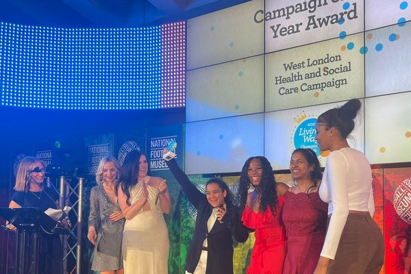 Living Wage team Campaign of the Year award winners 2024